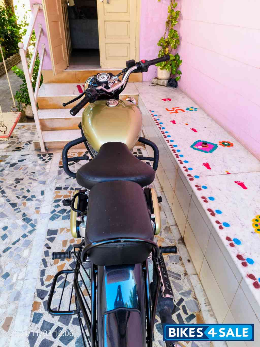 Golden Blue Royal Enfield Classic 350