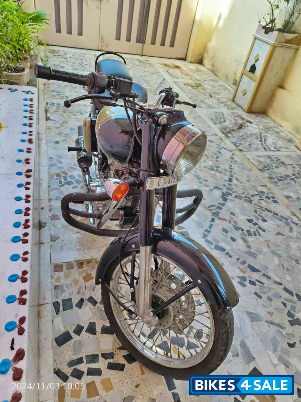 Golden Blue Royal Enfield Classic 350