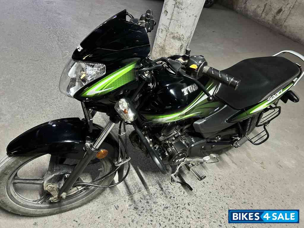 Black Green TVS Sport BS6 Black Green TVS Sport BS6