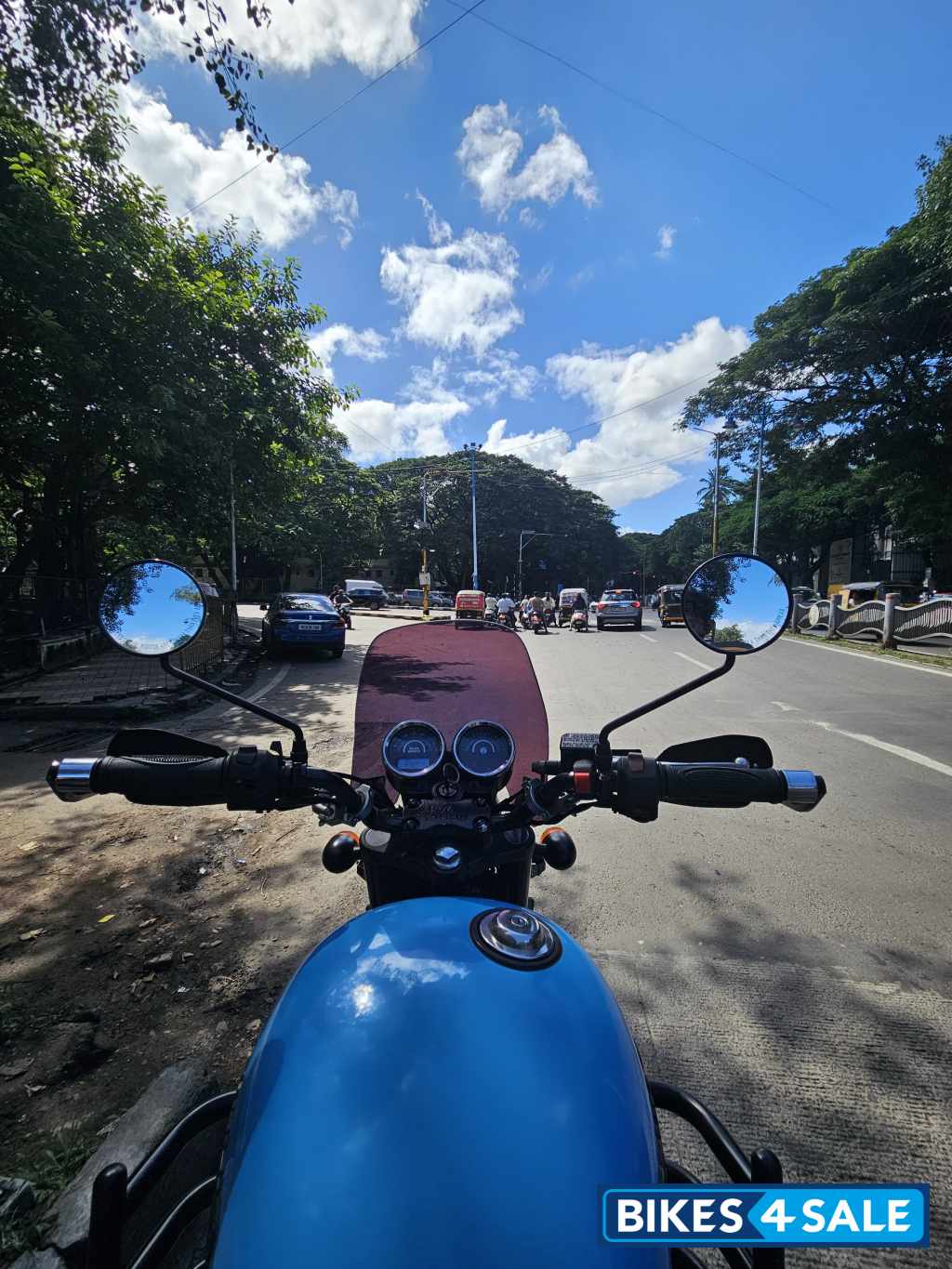 Drifter Blue Royal Enfield Thunderbird X 500