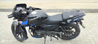Black And Blue Bajaj Pulsar 150 Twin Disc