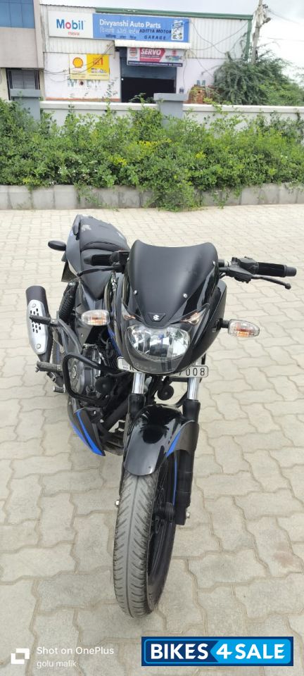 Black And Blue Bajaj Pulsar 150 Twin Disc