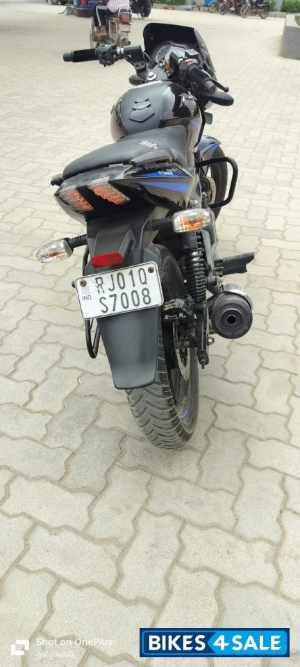 Black And Blue Bajaj Pulsar 150 Twin Disc