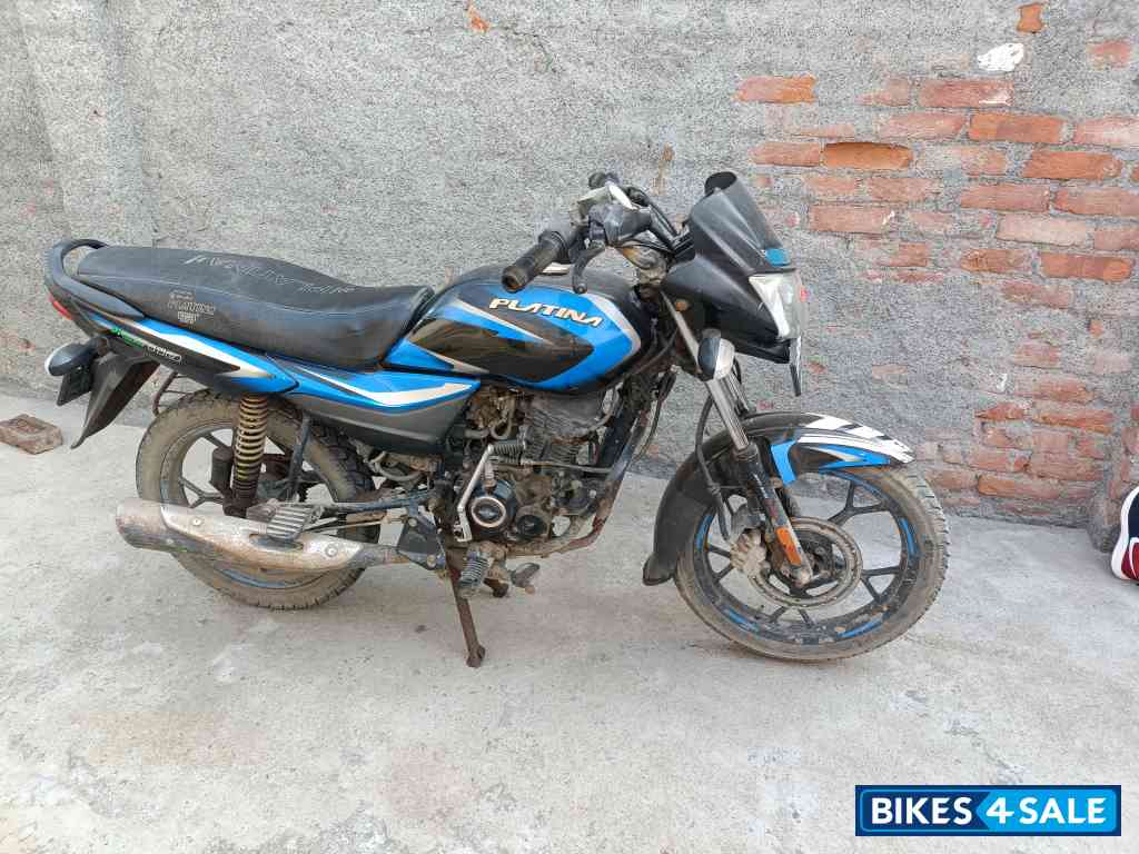 Ebony Blk Blue Dkl Bajaj Platina 110 H-Gear