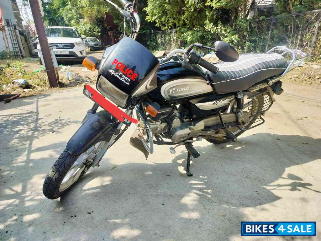 Silver Black Color Hero Splendor Plus BS6