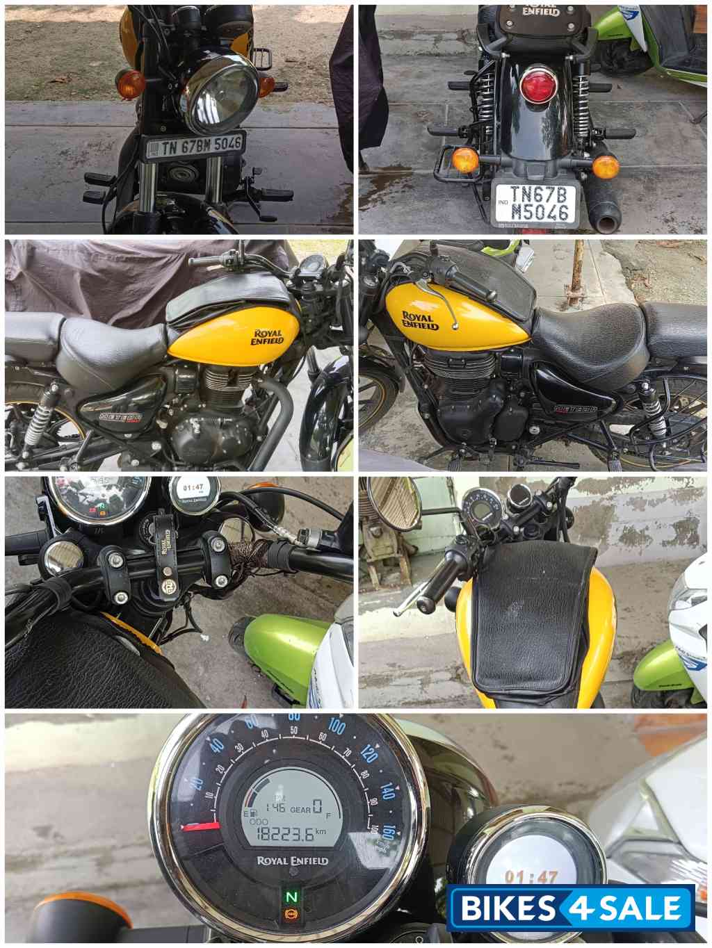 Yellow Royal Enfield Meteor 350 Fireball