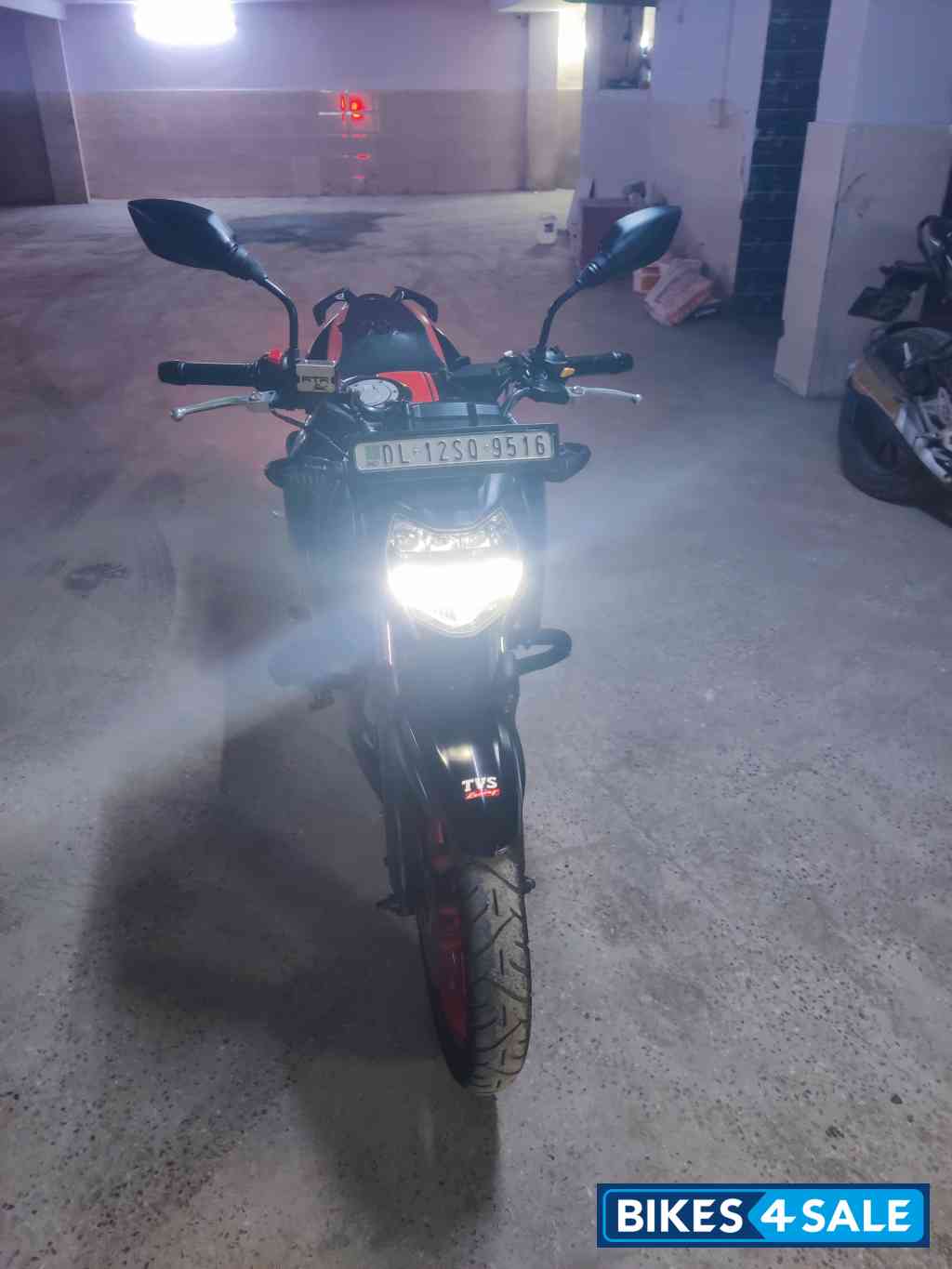 Matt Black With Red Alloys TVS Apache RTR 160 4V Special Edition