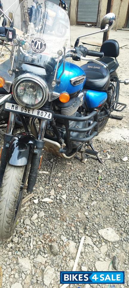 Blue Royal Enfield Meteor 350 Supernova