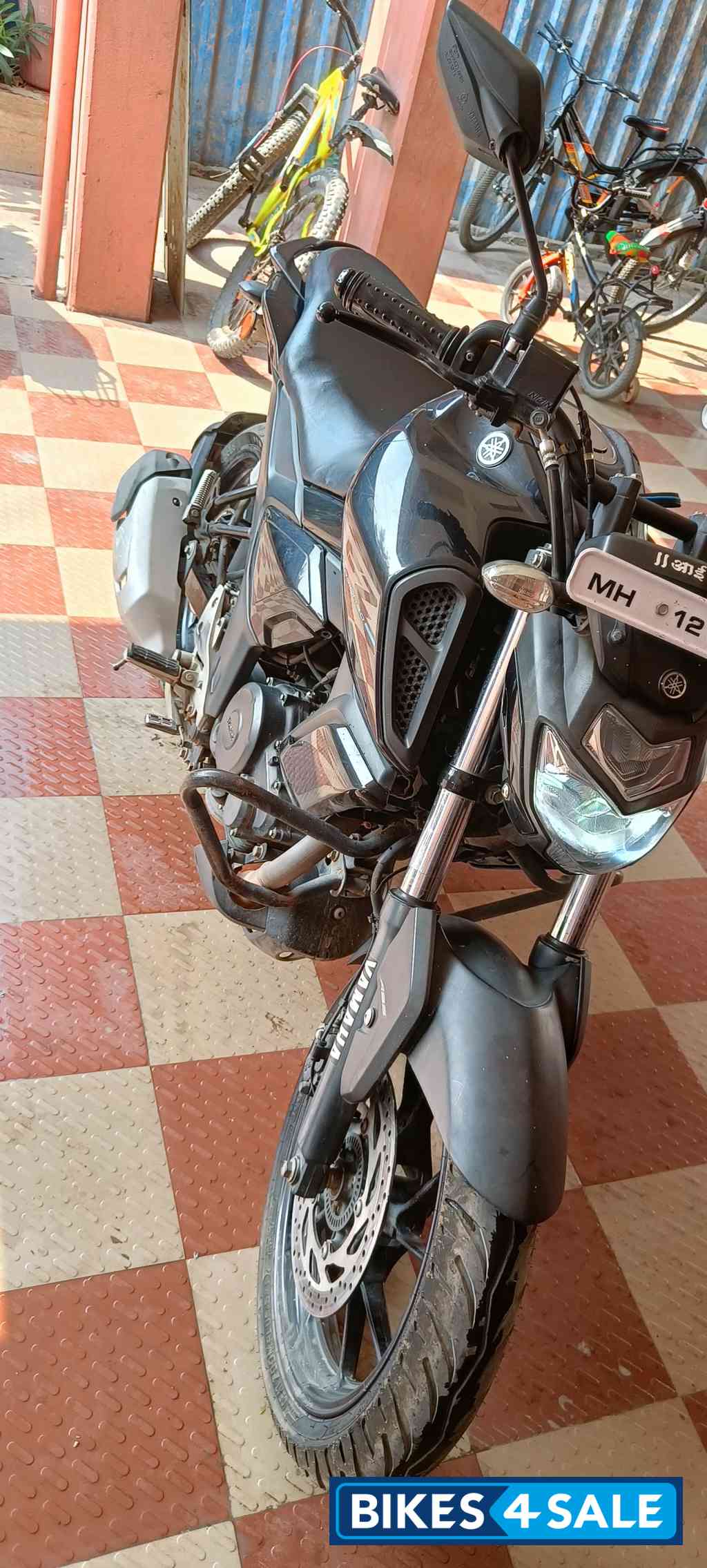 Black Metallic X Yamaha FZ-S FI V3 BS6