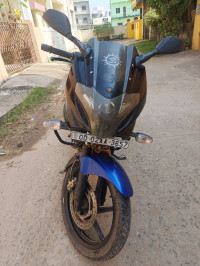 Black And Blue Bajaj Pulsar 220F