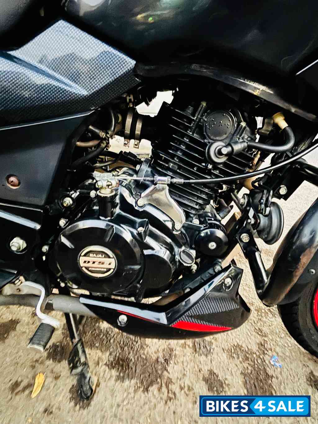 Black & Red Bajaj Pulsar 150 Twin Disc BS6