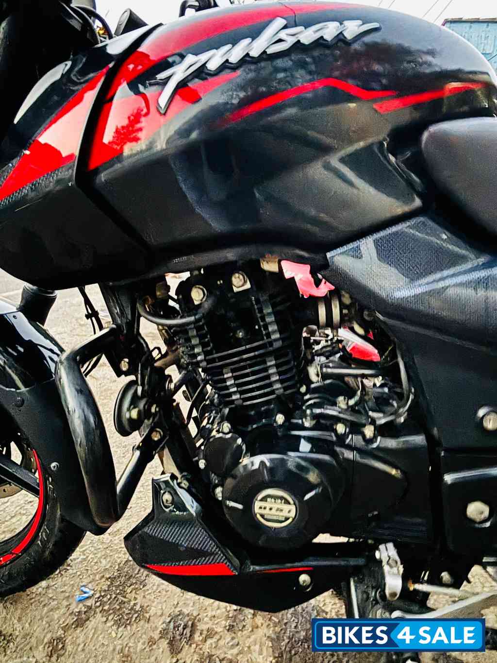 Black & Red Bajaj Pulsar 150 Twin Disc BS6