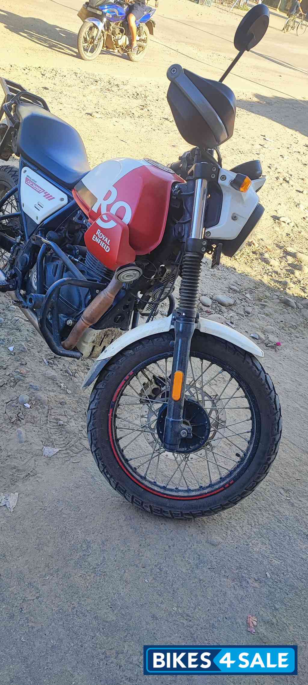 White Royal Enfield Scram 411