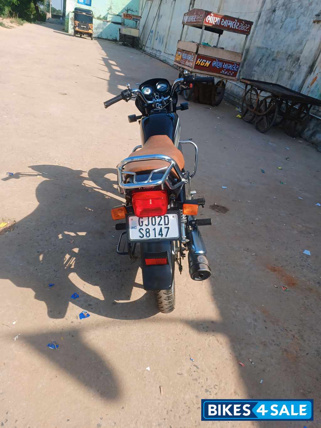 Black-silver Str Hero Splendor Plus BS6