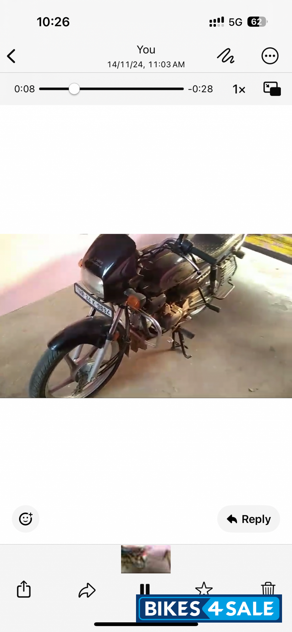 Black & Gray Hero Splendor Plus IBS i3s