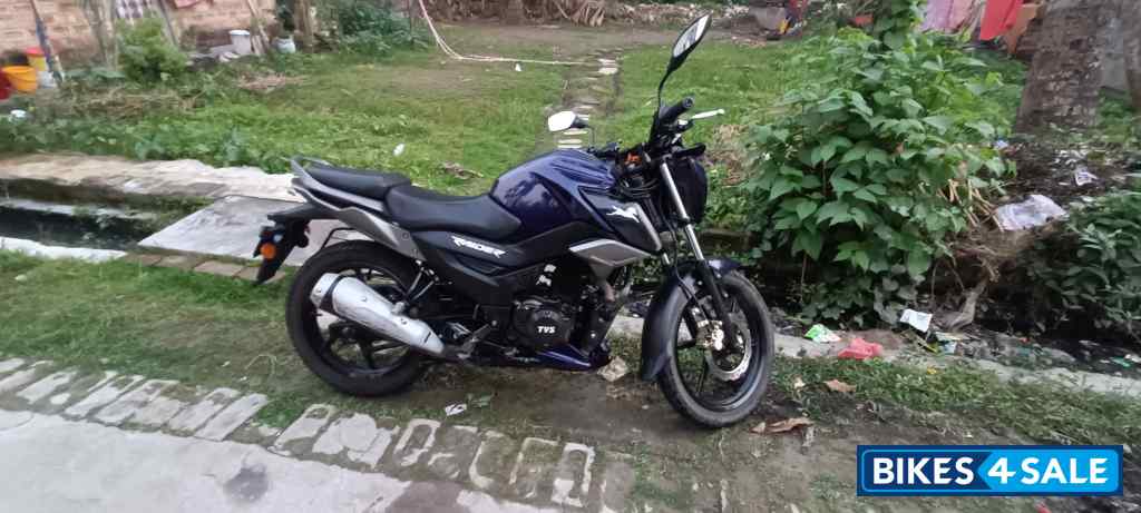 Blue Black TVS Raider 125 Drum