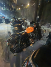 Orange Royal Enfield Thunderbird X 500