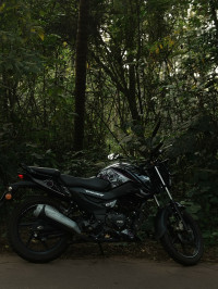 Black TVS Raider 125 Marvel Super Squad Edition