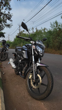 Black TVS Raider 125 Marvel Super Squad Edition