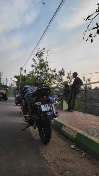 Black TVS Raider 125 Marvel Super Squad Edition