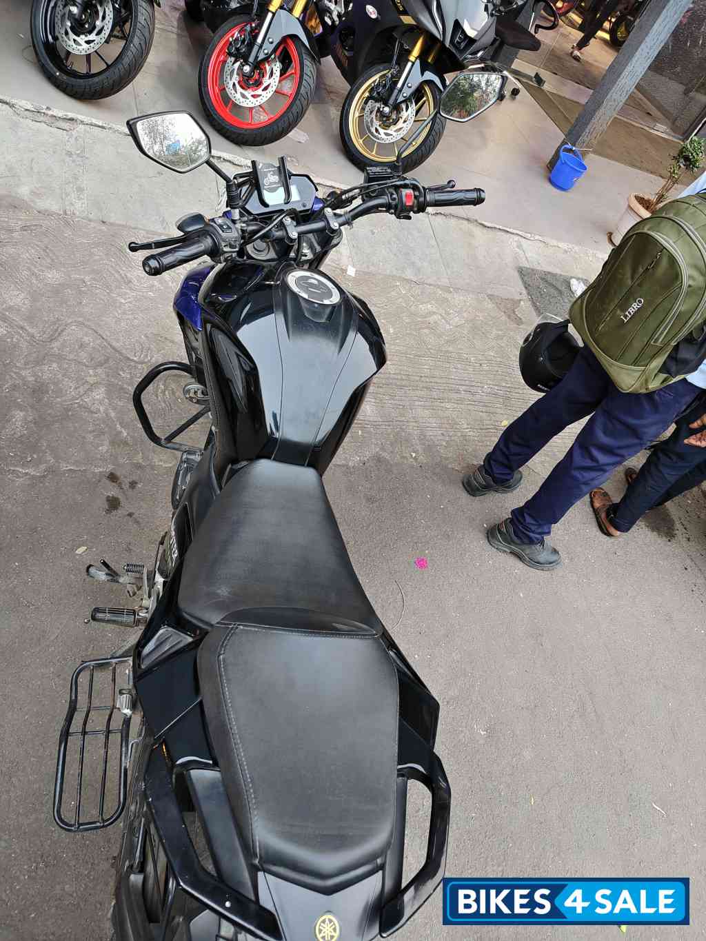 Black Yamaha FZ25 Monster Energy MotoGP Edition