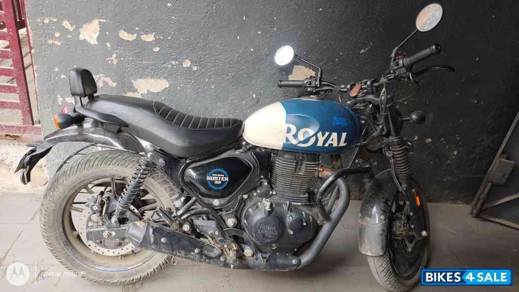 Rebel Blue Royal Enfield Hunter 350 Metro