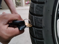 White TVS Apache RTR 180 ABS