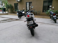 White TVS Apache RTR 180 ABS