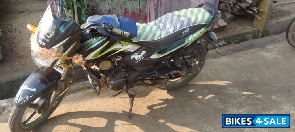Black And Green TVS Sport