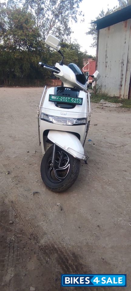 White TVS iQube Electric