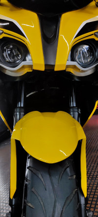 Yellow Bajaj Pulsar RS 200 ABS
