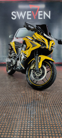 Yellow Bajaj Pulsar RS 200 ABS