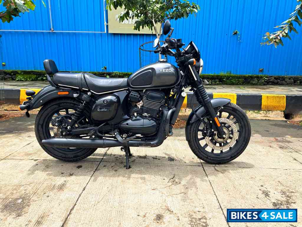 Grey Smoke Yezdi Roadster Dark