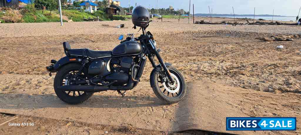 Grey Smoke Yezdi Roadster Dark