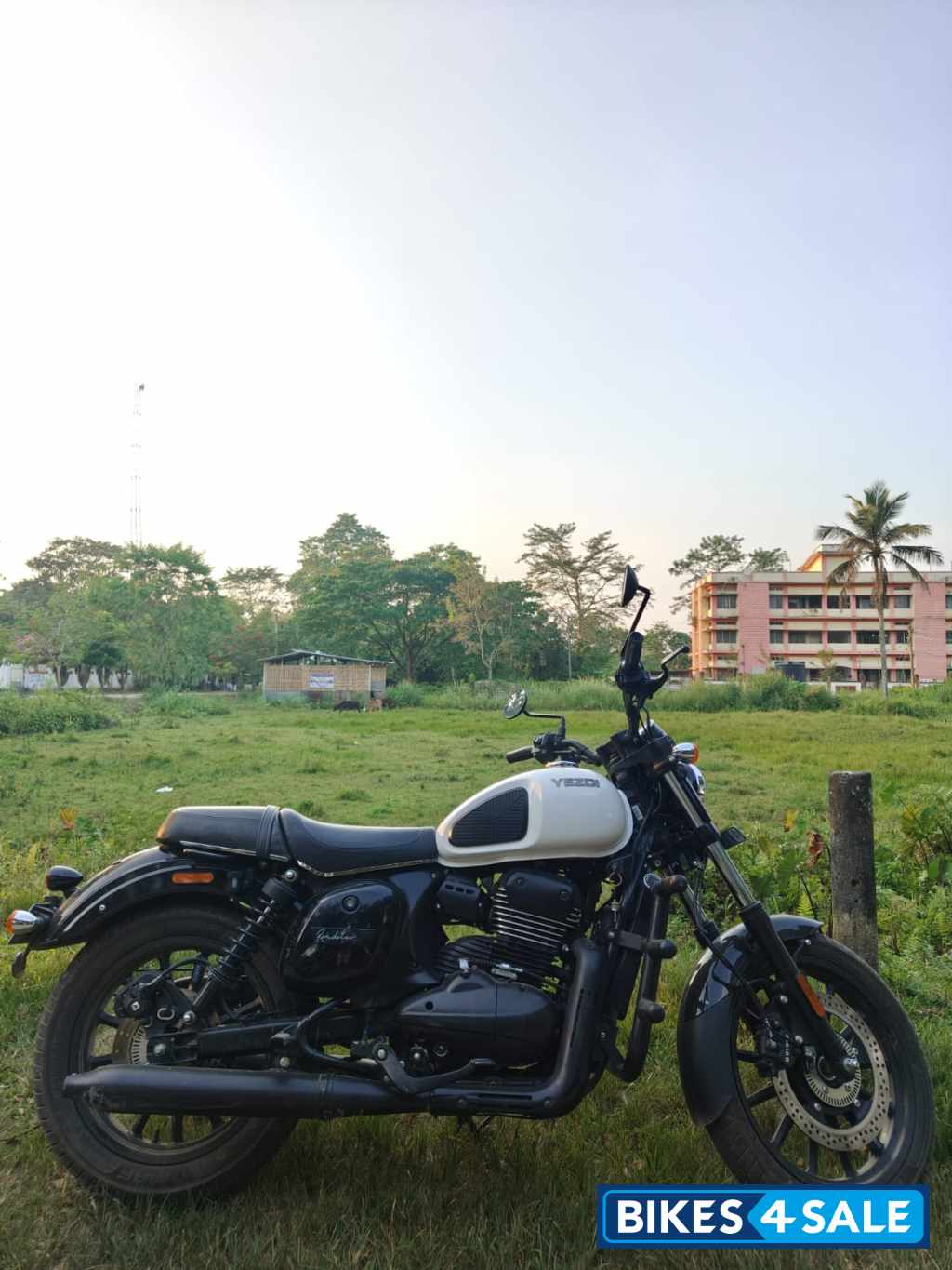 Dark - Glacial White Yezdi Roadster