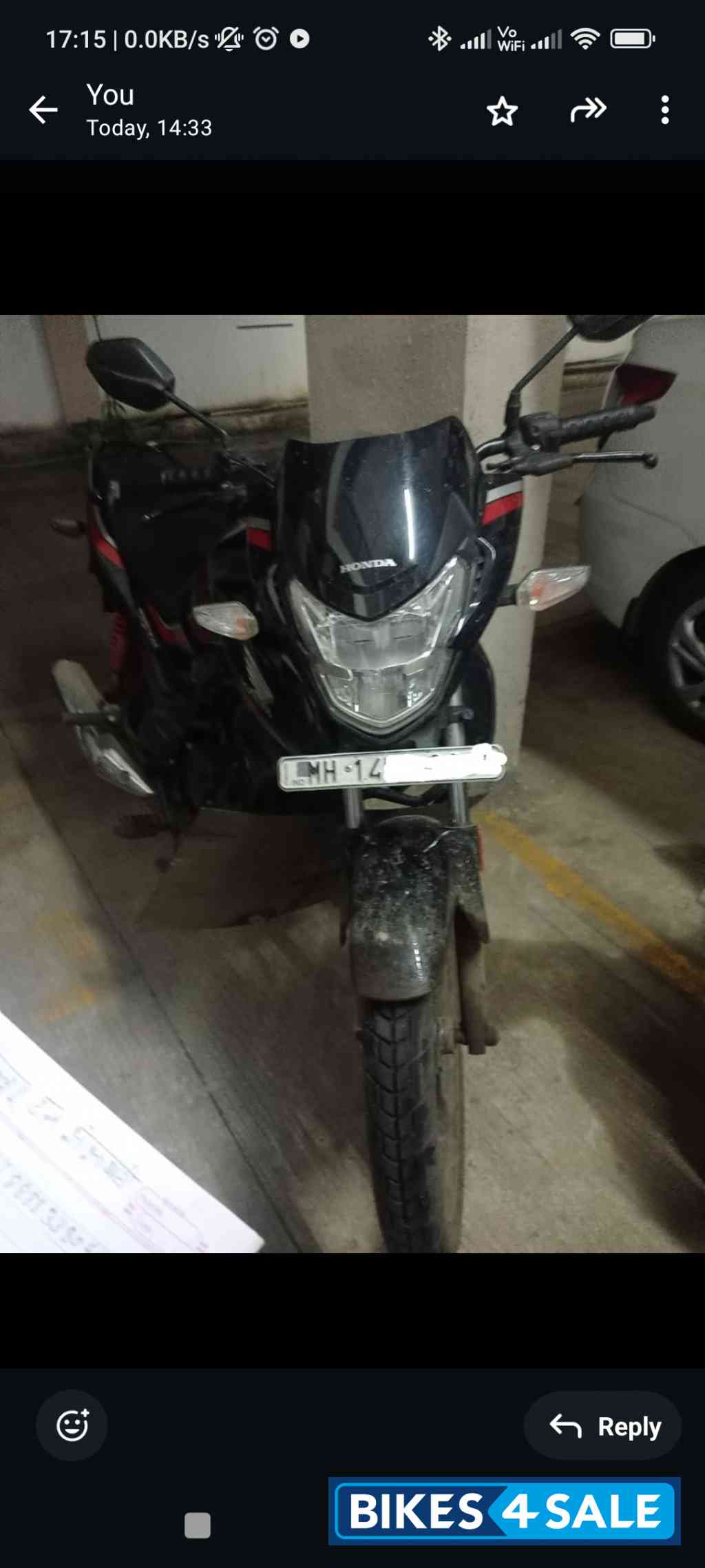 Pearl Siren Blue- A Honda Shine 125 Disc