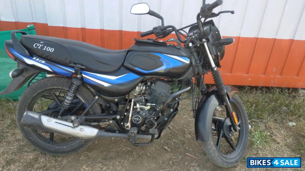 Ebony Black Blue Bajaj CT110 ES BS6