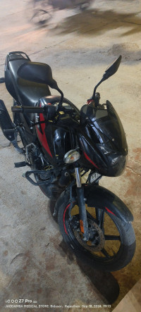 Red Black Bajaj Pulsar 125 Neon Disc Single Seat