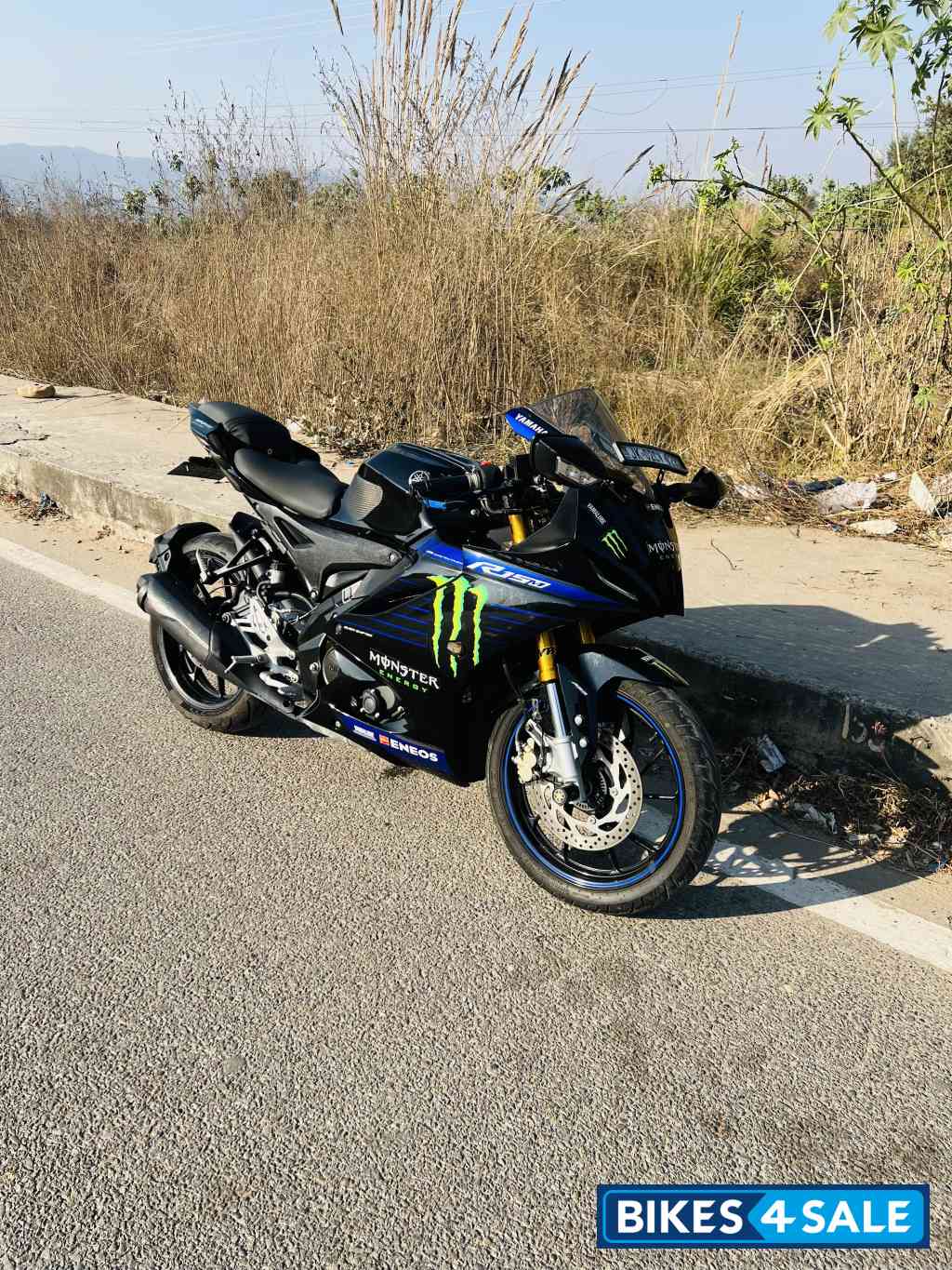 Black Yamaha R15M Monster Energy MotoGP Edition
