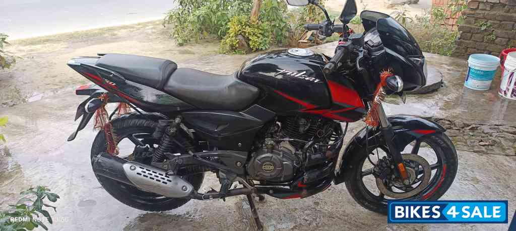 Black Red Bajaj Pulsar 150 Twin Disc BS6