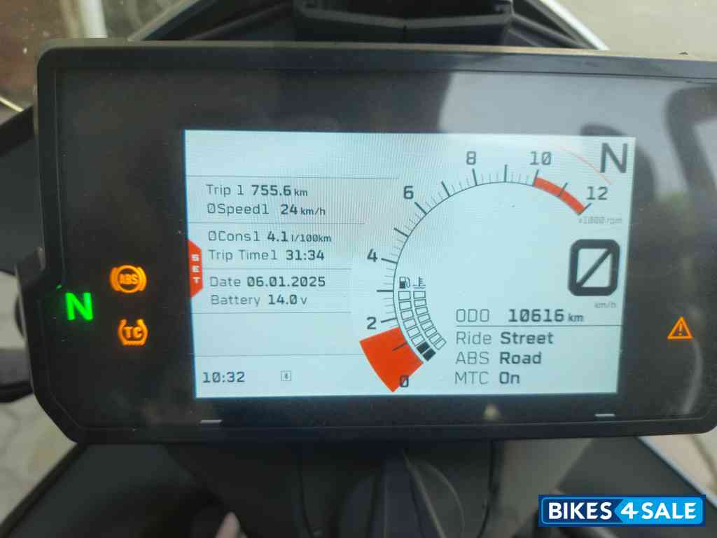 Orange KTM 390 Adventure