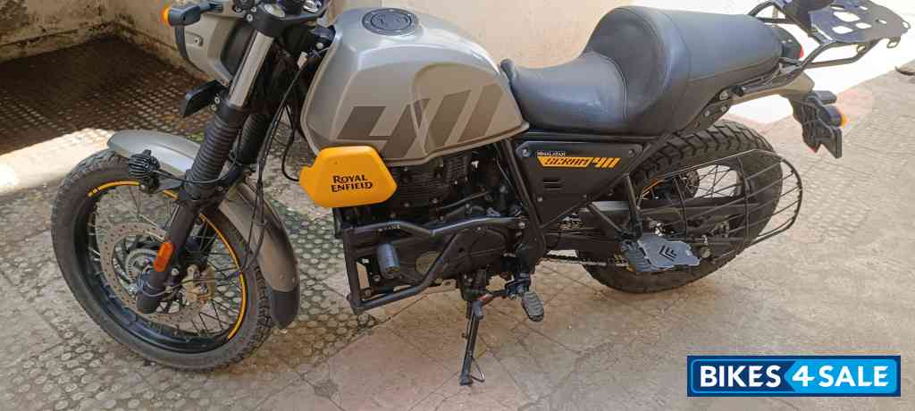 Yellow Grey Royal Enfield Scram 411