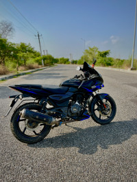 Black Blue Bajaj Pulsar 220F BS6