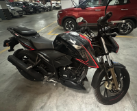 Black TVS Apache RTR 200 4V 2022
