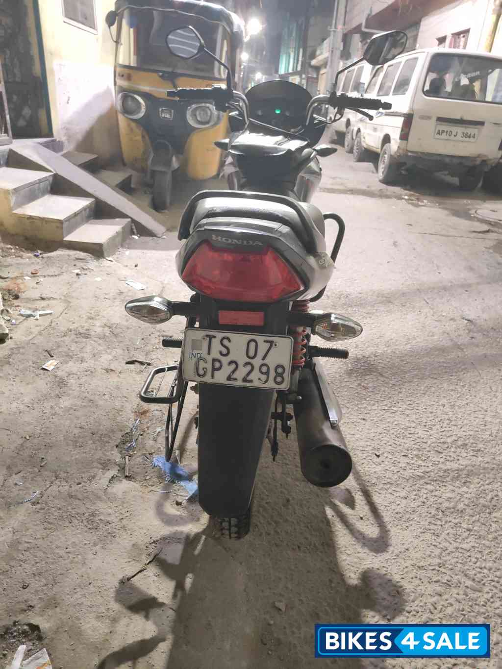 Silver And Red Honda CB Shine