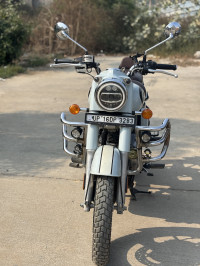 Halcyon Grey Royal Enfield Classic 350 Dual Channel BS6