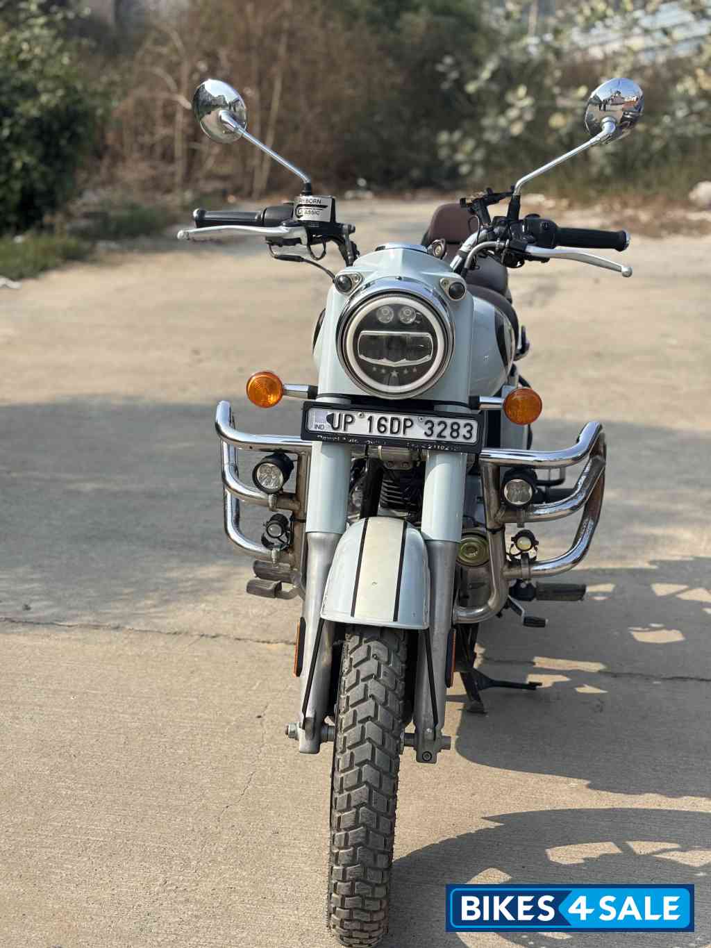 Halcyon Grey Royal Enfield Classic 350 Dual Channel BS6