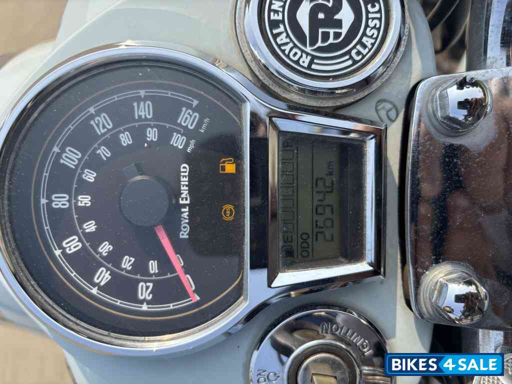 Halcyon Grey Royal Enfield Classic 350 Dual Channel BS6