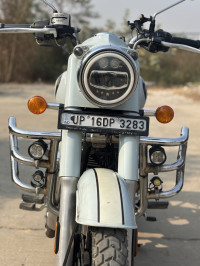 Halcyon Grey Royal Enfield Classic 350 Dual Channel BS6