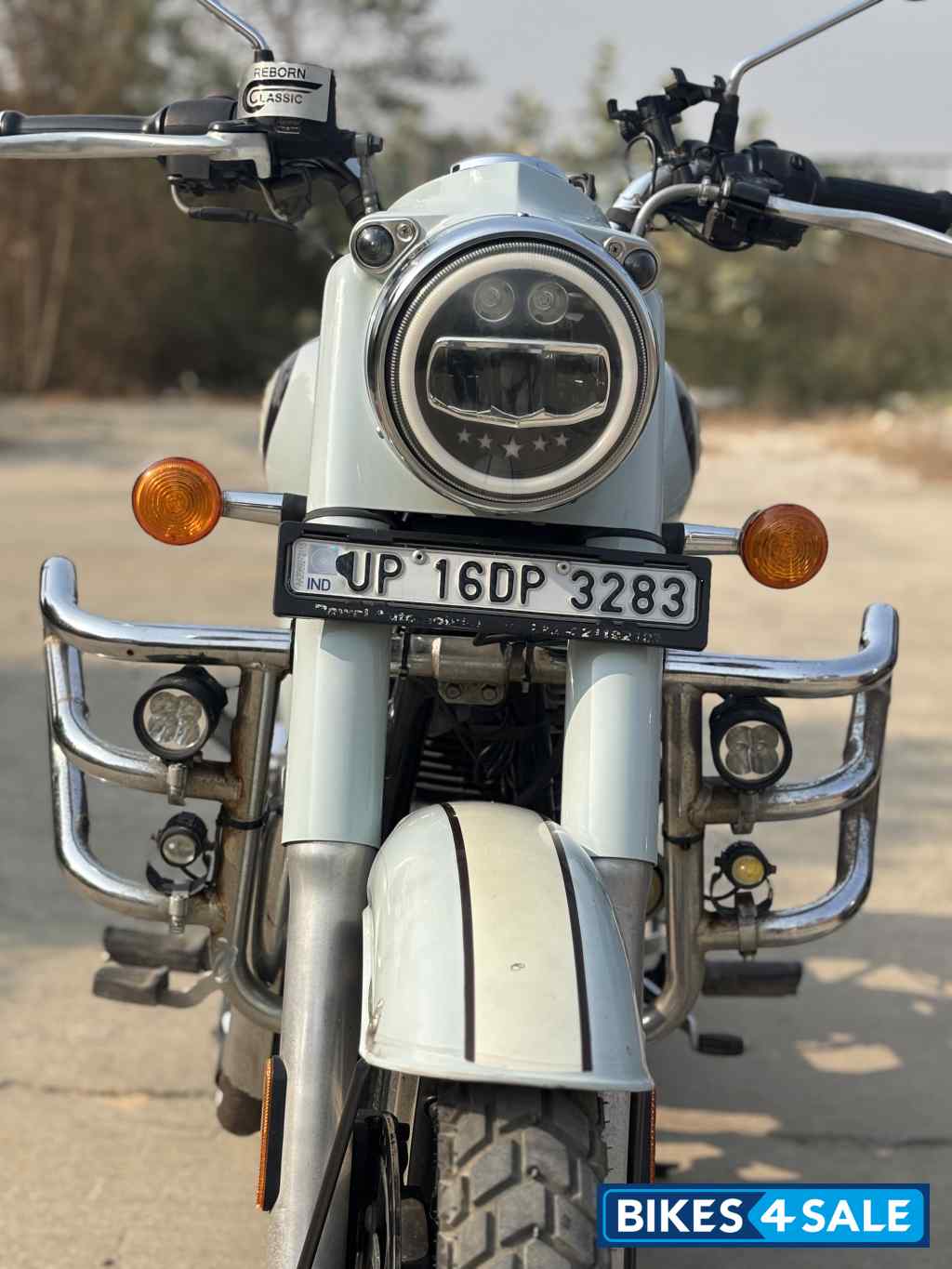 Halcyon Grey Royal Enfield Classic 350 Dual Channel BS6